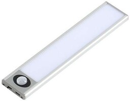 Lampa LED podszafkowa srebrna USB PIR 1W 20cm