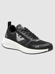 EA7 Czarne sneakersy z białym logo, Wybierz