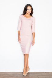 Prosta SUKIENKA bawełniana z głębokim dekoltem na plecach