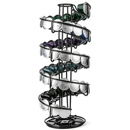 Organizer Stojak Na Kapsułki Do Kawy Czarny