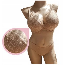 Lemax Aria Plunge biustonosz usztywniany plunge stanik koronkowy