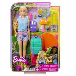 Barbie. HDF72 Lalka Malibu na kempingu akcesoria. Barbie