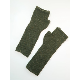 Pakamera Wełniane mitenki, rękawiczki damskie zielone