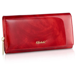 Portfel skórzany BETLEWSKI czerwony BPD-WP-106