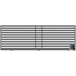 Brama przesuwna segmentowa Dorian ocynk RAL7016 struktura 400