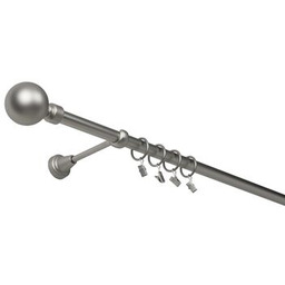 Karnisz pojedynczy 19 mm chrom mat 240 cm