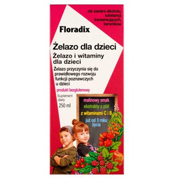 Floradix Żelazo dla dzieci, 250ml