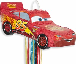 Unique Party 65981 samochody 65981-Disney Lightning McQueen, sznurek