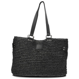 Big Star Czarna Duża Torba Wygodna Shopperka Damska