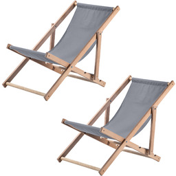 Leżak drewniany Tulon 80 x 63 cm szary,