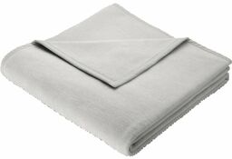 Biederlack Koc bawełniany Cotton Home Silber