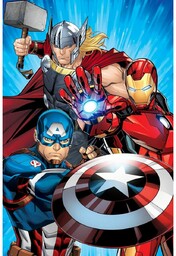 Jerry Fabrics Koc dziecięcy Avengers Heroes 02, 100
