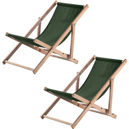 Leżak drewniany Tulon 80 x 63 cm butelkowa