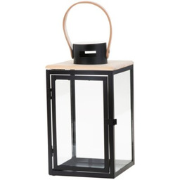 MY HOME Lampion Dark Leather 66582 Czarno-ecru Zyskaj