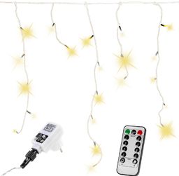 KURTYNA 400 LED LAMPKI NA DOM CIEPŁA BIEL