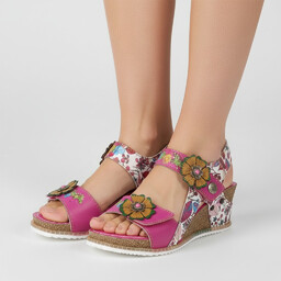 Laura Vita Sandały damskie, ze skóry naturalnej