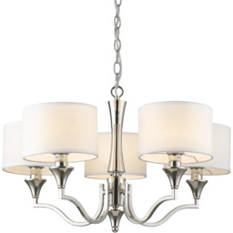 LAMPA WISZĄCA Washington w kształcie marokańskiej koniczyny, niklowana,