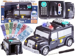 Samochód Policja Skarbonka Na Szyfr, Sejf Na Banknoty