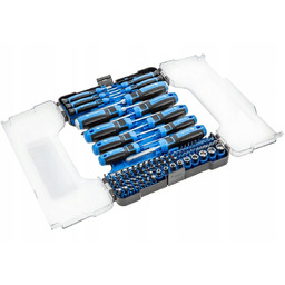 Wkrętaki zestaw 112 sztuk, stal S2, grot magnetyczny