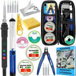 Lutownica Precyzyjna 80W Zestaw W Etui Poradnik Akcesoria