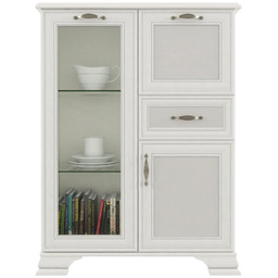 Edinos Premium Komoda z witryną i barkiem fineline