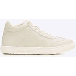 Męskie sneakersy z naturalnej skóry licowej jasny beż
