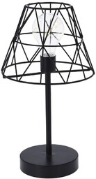 Lampa stołowa na baterię LED czarna 30,5 cm