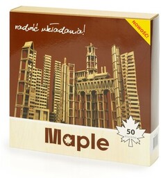 MAPLE Klocki drewniane Karton K50