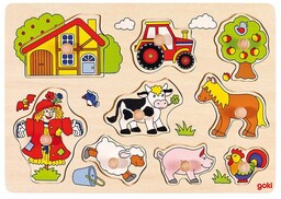 Układanka Edukacyjna Zestaw Puzzle Dla Chłopca Dwa Latka