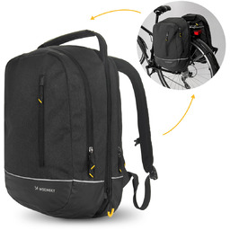 Wozinsky Torba Rowerowa Podwójna Plecak 2W1 30L Czarna