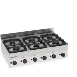 TECNOINOX Kuchnia gazowa nastawna 6-palnikowa PC105G/6 Tecno60, 105x60x30