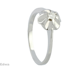 Pierścionek złoty z brylantem pr.585 roz.13