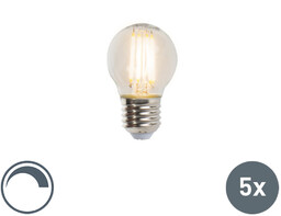 LUEDD Zestaw 5 x żarówka LED E27 filament