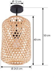 Lampa sufitowa Lucande Jorick, 1-punktowa, Ø 24,5 cm,
