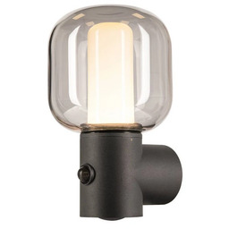 SLV - Ovalisk Zewnętrzna Lampa Ścienna w/Sensor LED