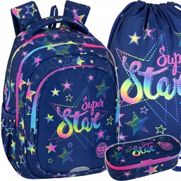 Zestaw Plecak Szkolny Dla Dziewczynki Stars Gwiazdki Coolpack