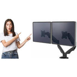 Ramię na 2 monitory Fellowes Eppa czarne