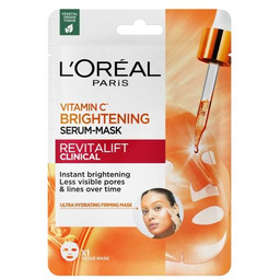 Revitalift Clinical rozświetlająca maska-serum w płachcie z witaminą