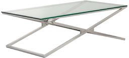 Ława Flavio silver 130x70x41cm, 70 x 130 x