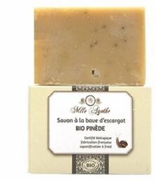 Organiczne Mydło ze Śluzem Ślimaka, SOSNA, Tonizujące, Mlle