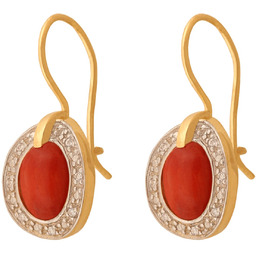 Złote kolczyki 585 wiszące prezent grawer pudełko