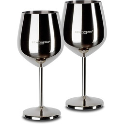 ECHTWERK Nietłukące się kieliszki do wina, ze stali