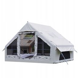 Duży Namiot Kempingowy Pompowany 4 Osobowy Dmuchany Pompka