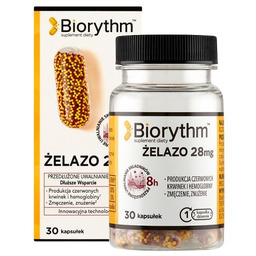 Biorythm żelazo 28mg, 30 kaps.