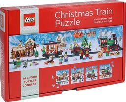 Puzzle LEGO: Świąteczny pociąg (400 el.) Chronicle Books