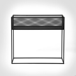 Kwietnik Meshed Planter Metalowy Czarny