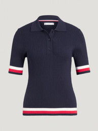 Tommy Hilfiger Equestrian Bluzka polo LENOX desert sky