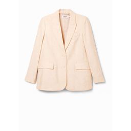 Marynarka o prostym kroju w kwiaty