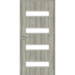 Drzwi wewnętrzne 70P 4/4 pokojowe dąb skandynawski lakierowane
