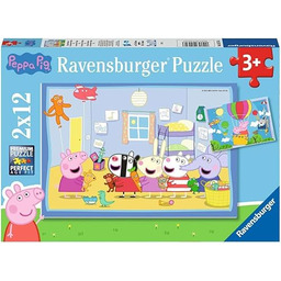 Ravensburger Kinderpuzzle 05574 - Peppas Abenteuer - 2x12
